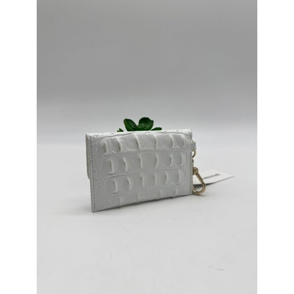 BRAHMIN Ricki croc embossed leather women's cardcase cardholder - Seasalt white - Picture 9 of 11